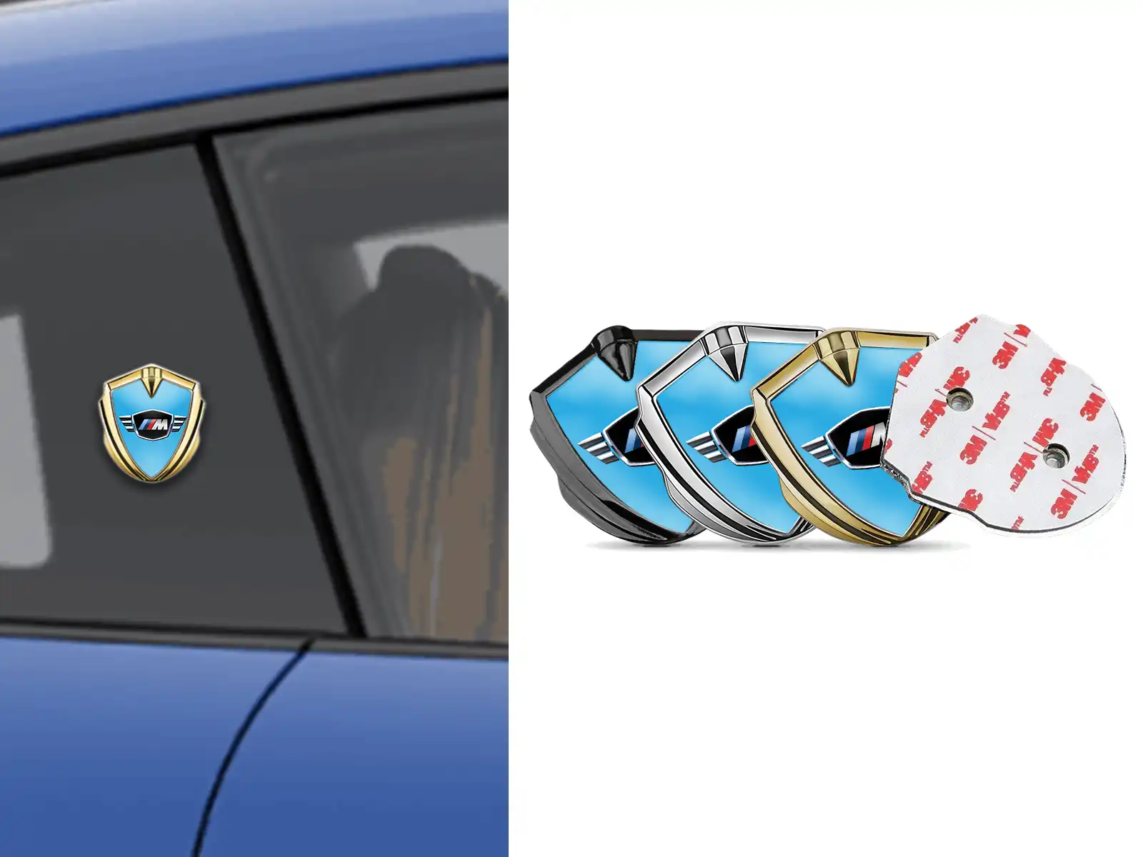 BMW Emblema Coche Insignia Máximo Estilo Sólido Montaje